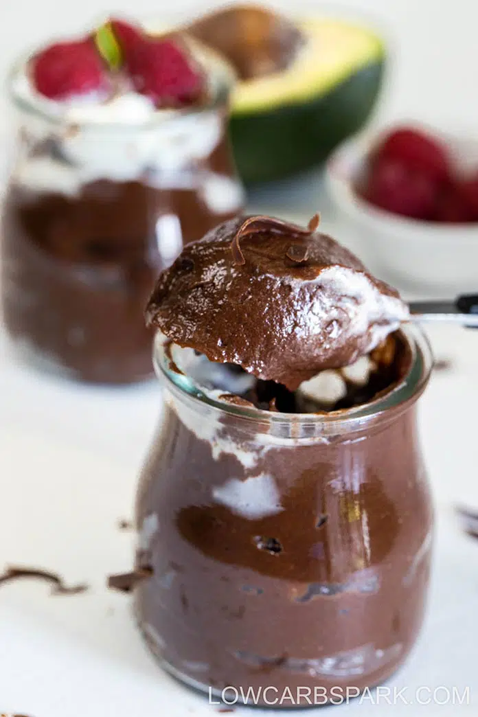 easy keto low carb chocolate mousse