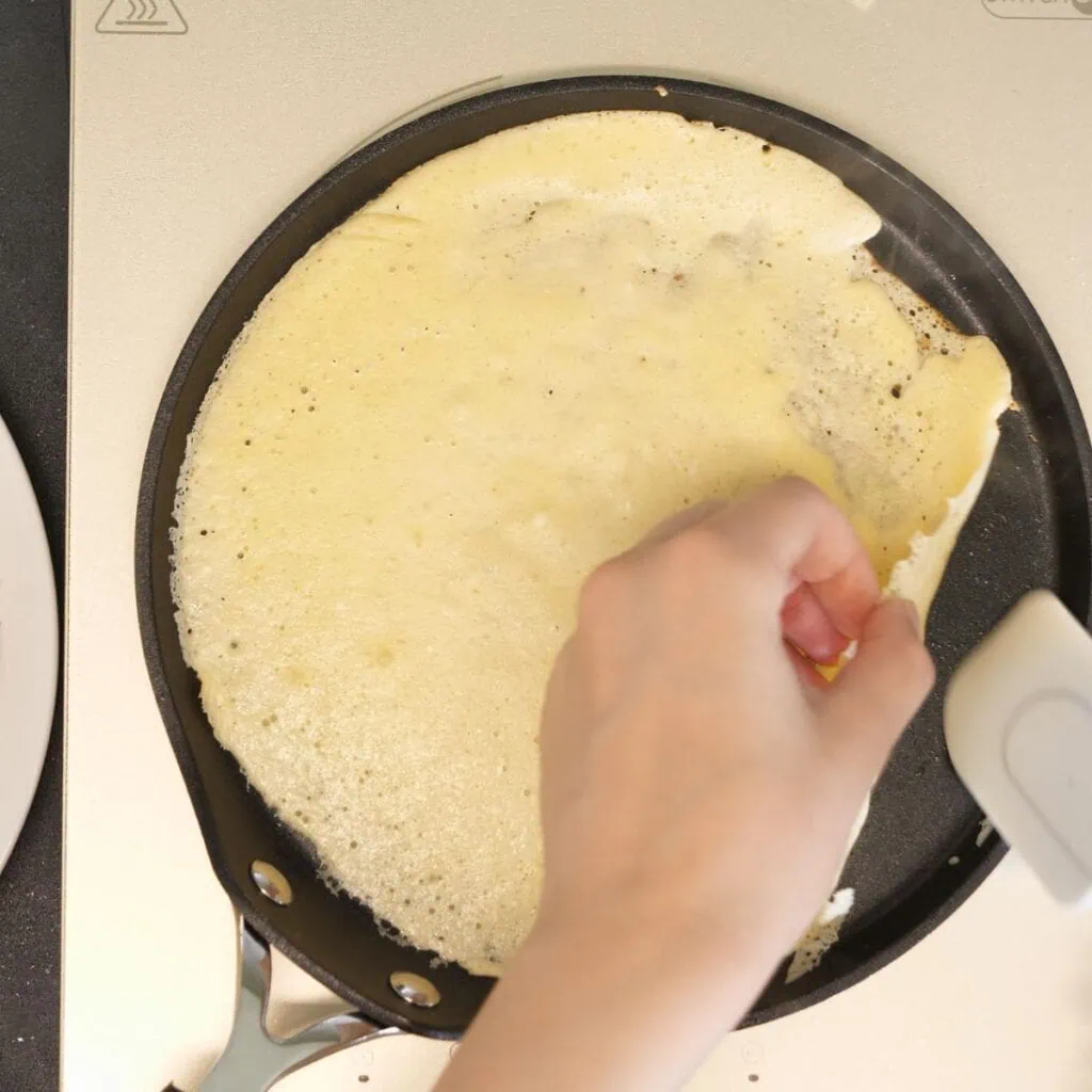 Almond Flour Keto Crepes 6 lowcarbspark how to make keto crepes 3 1