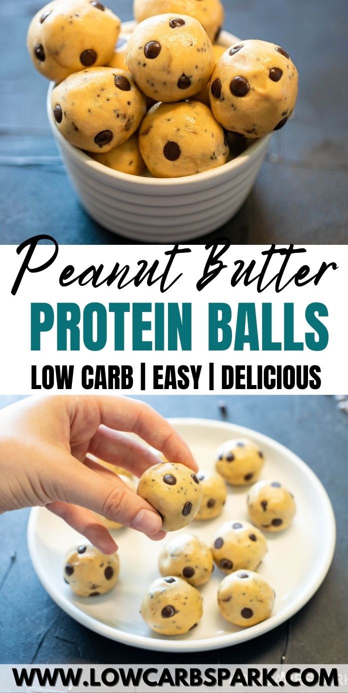 No-Bake Peanut Butter Protein Balls - Low Carb Energy Bites