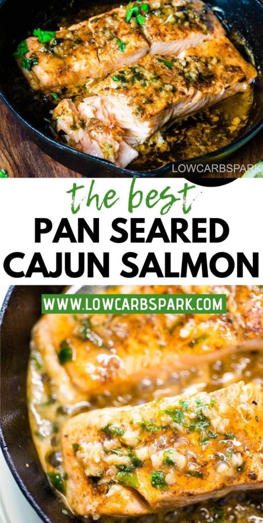 the best cajun salmon recipe pinterest image