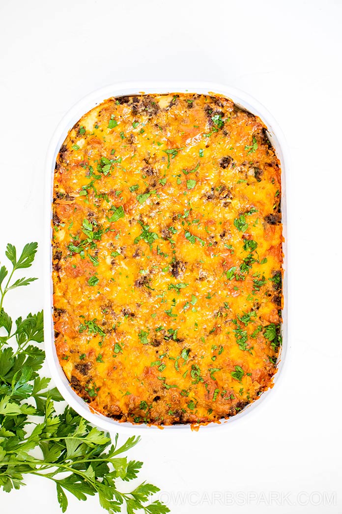 best keto low carb cheeseburger casserole