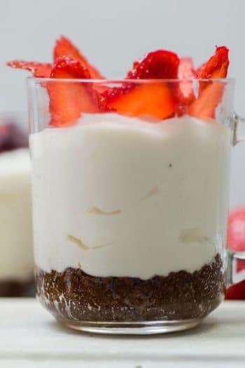 Low Carb No-Bake Cheesecake for One