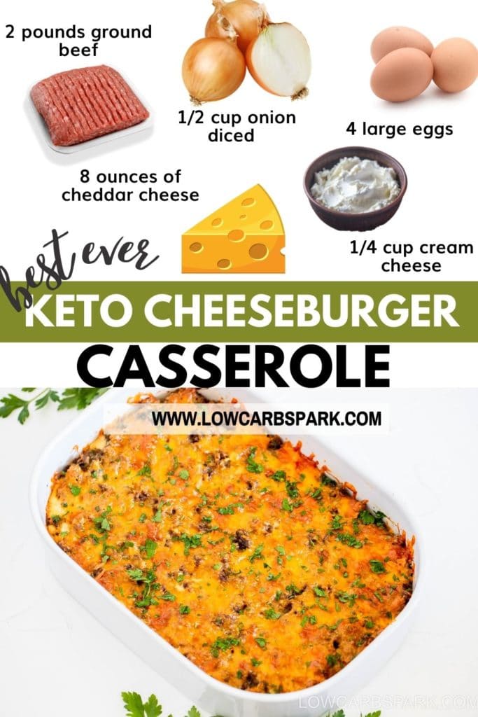 easy cheeseburger casserole low carb recipe