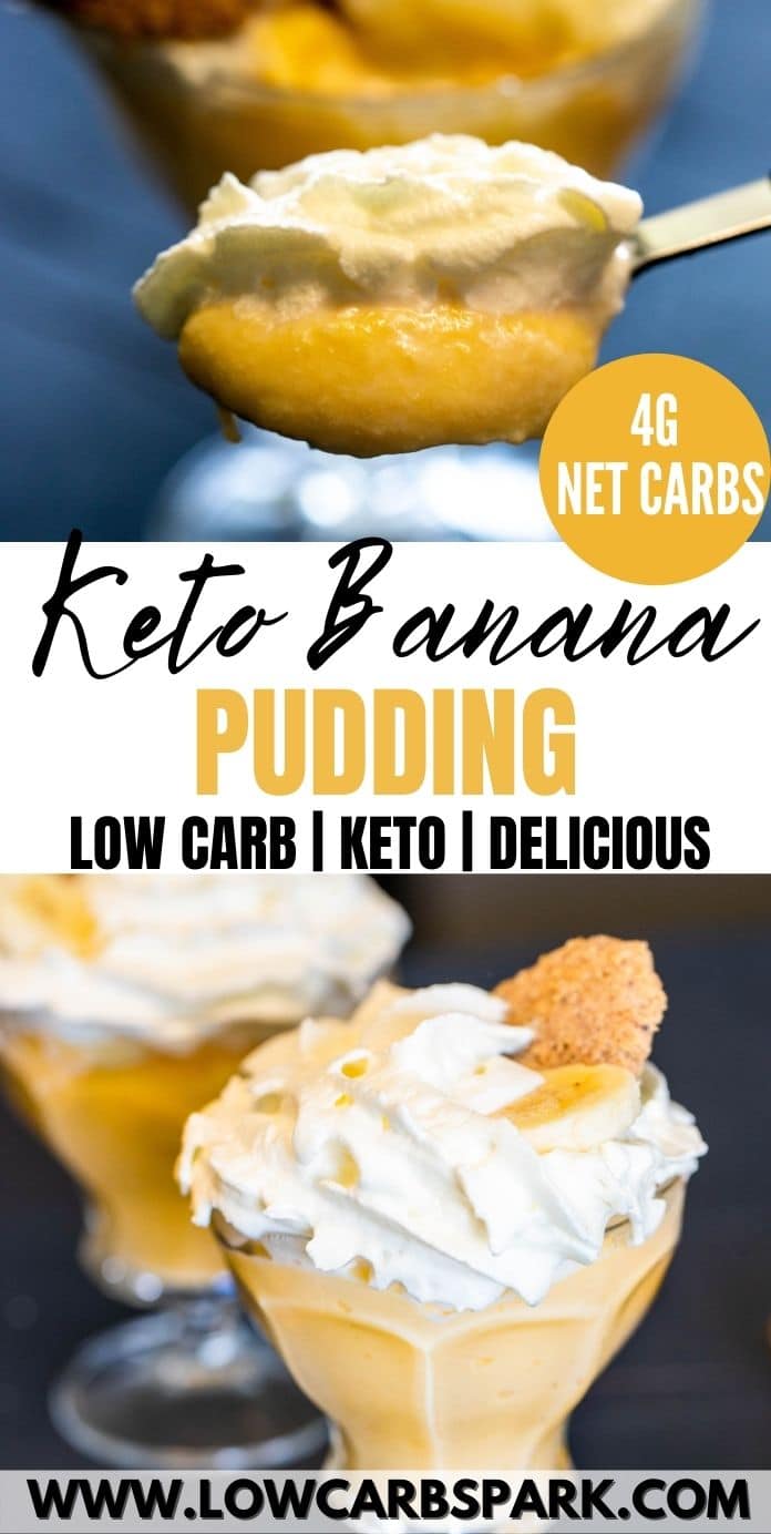 Creamiest Keto Banana Pudding - Low Carb Banana Pudding Recipe