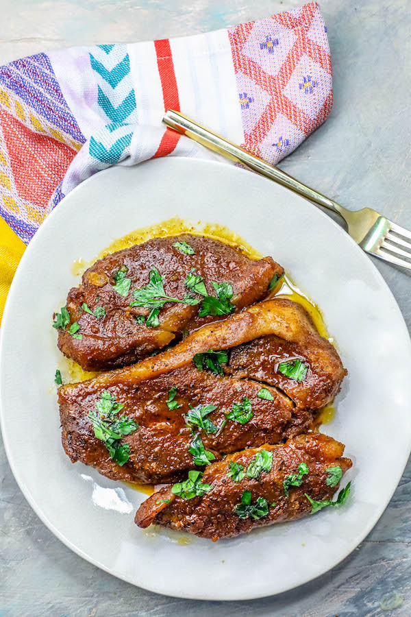 the best pork steaks and pork chops in the slow cooker recipe picture