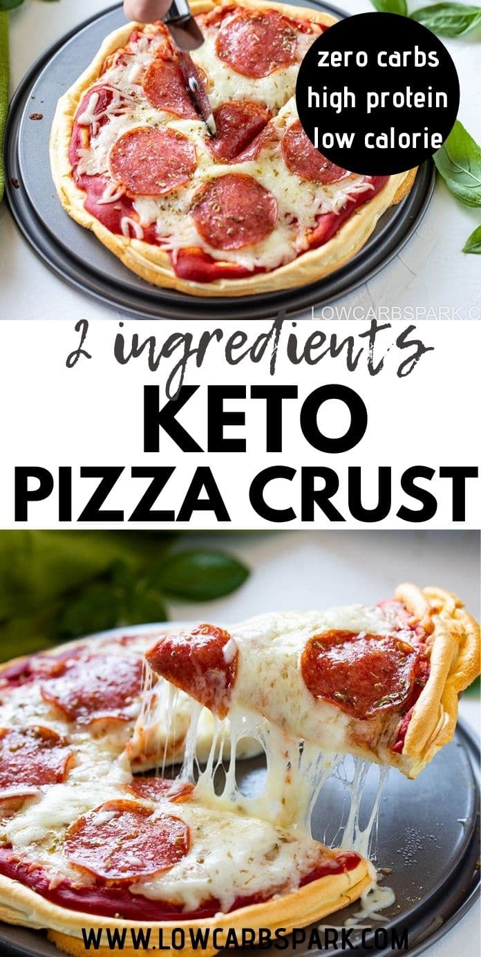 High Protein Low Carb Pizza Crust - 2 Ingredients Keto Pizza Crust