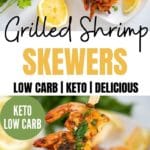 This Grilled Shrimp Skewer is a delicious, quick to make shrimp recipe that's ready within minutes. Shrimp is marinated, then grilled until perfectly golden. Cook this simple grilled shrimp recipe on the stove or an outside grill. 