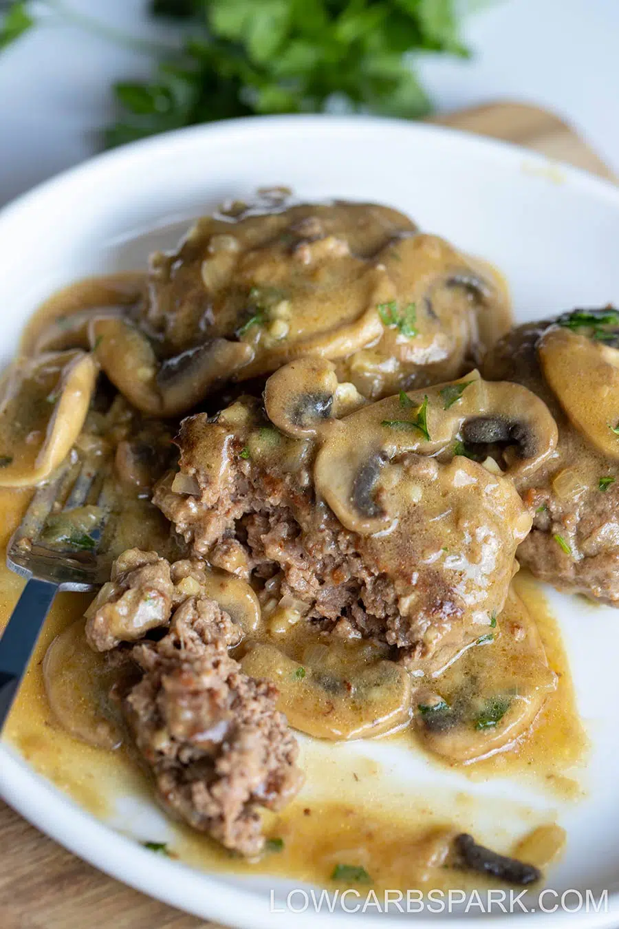 Salisbury Steak with Mushroom Gravy 2 best low carb keto salisbury steak recipes