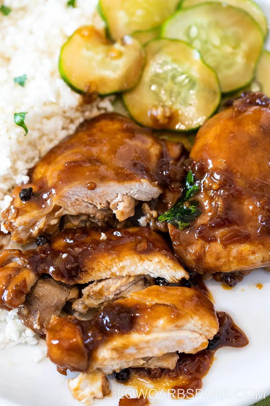 Filipino Chicken Adobo (Keto & Low Carb) 3 chicken adobo section