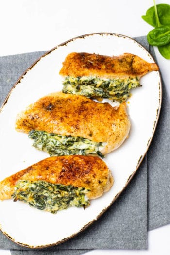 Cream Cheese Spinach Stuffed Chicken Breast – {Low Carb, Keto}