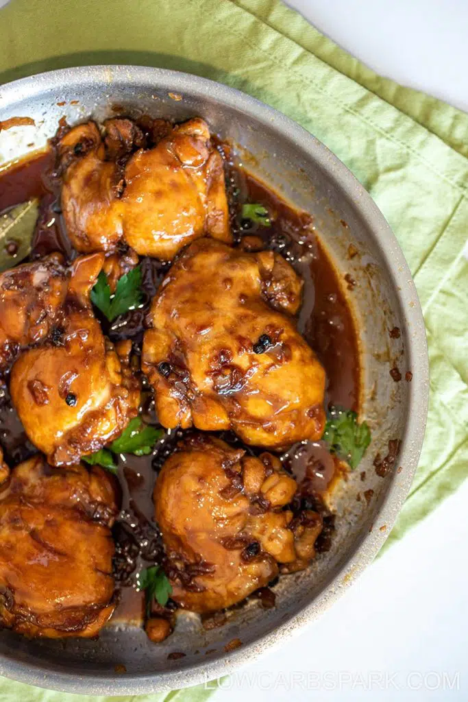 Filipino Chicken Adobo (Keto & Low Carb) 8 delicious chicken adobo recipe