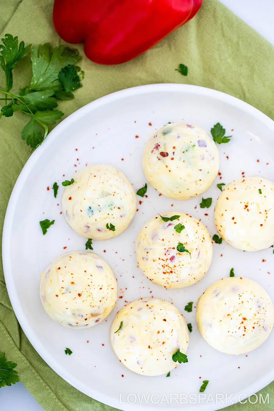 Best Instant Pot Egg Bites 4 instant pot egg bites with bacon and cheese