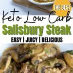 keto low carb salisbury steak pinterest