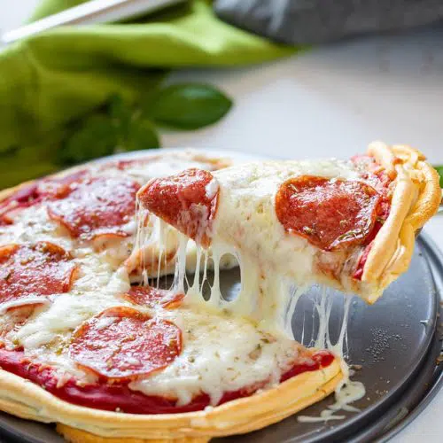 High Protein Low Carb Pizza Crust 7 Cheesy high protein pizza with golden melted mozzarella and crispy edges