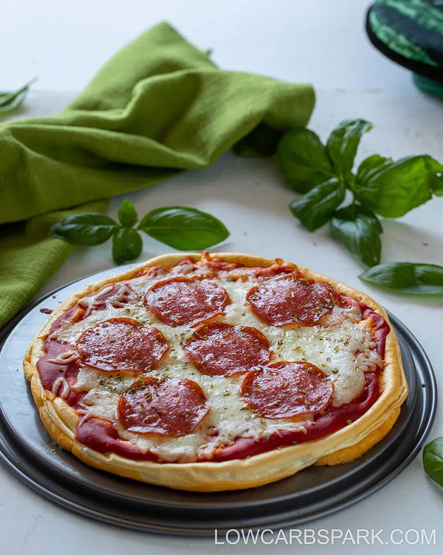 High Protein Low Carb Pizza Crust 3 keto pizza crust with crispy edges