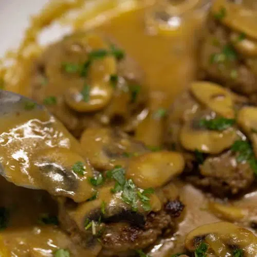 Salisbury Steak with Mushroom Gravy 12 keto salisbury steak recipe