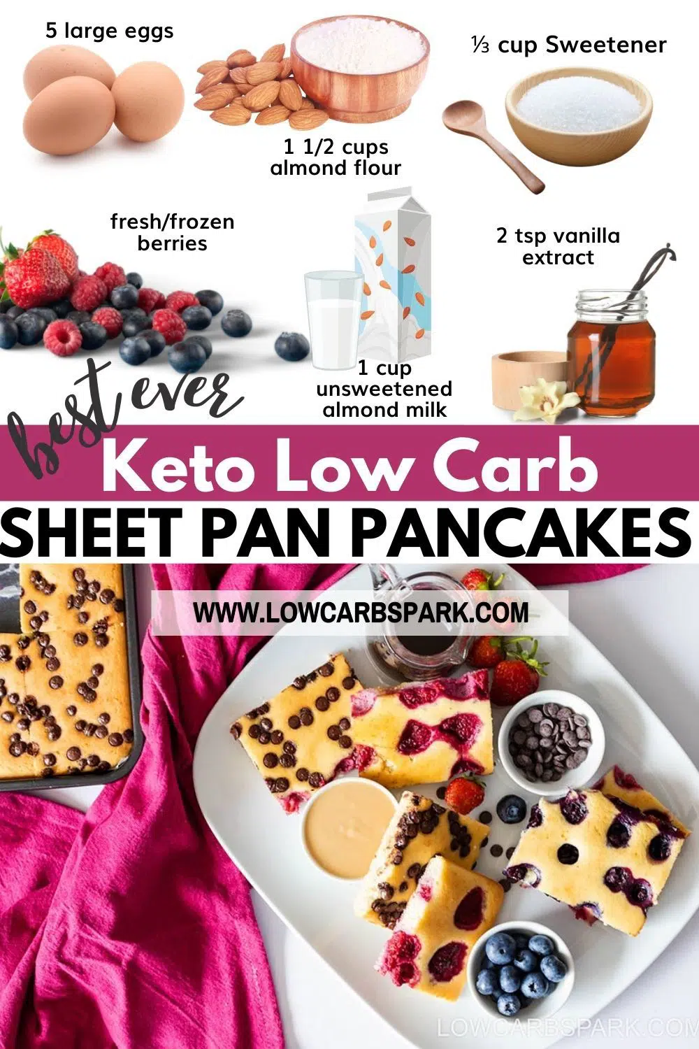 Keto Sheet Pan Pancakes