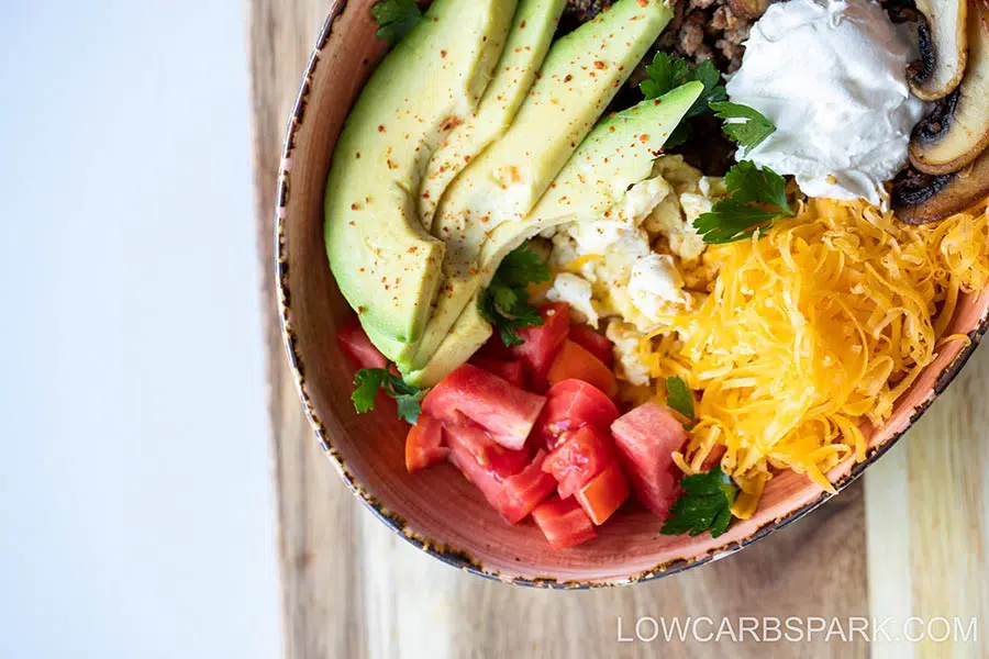 Best Keto Mexican Bowl 5 toppings for keto mexican bowl