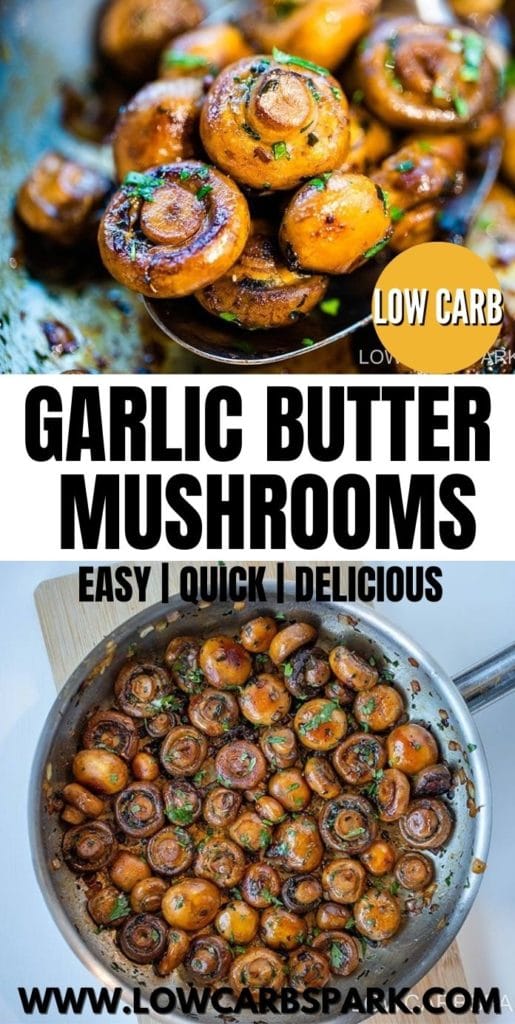 garlic butter mushrooms recipe lowcarbspark