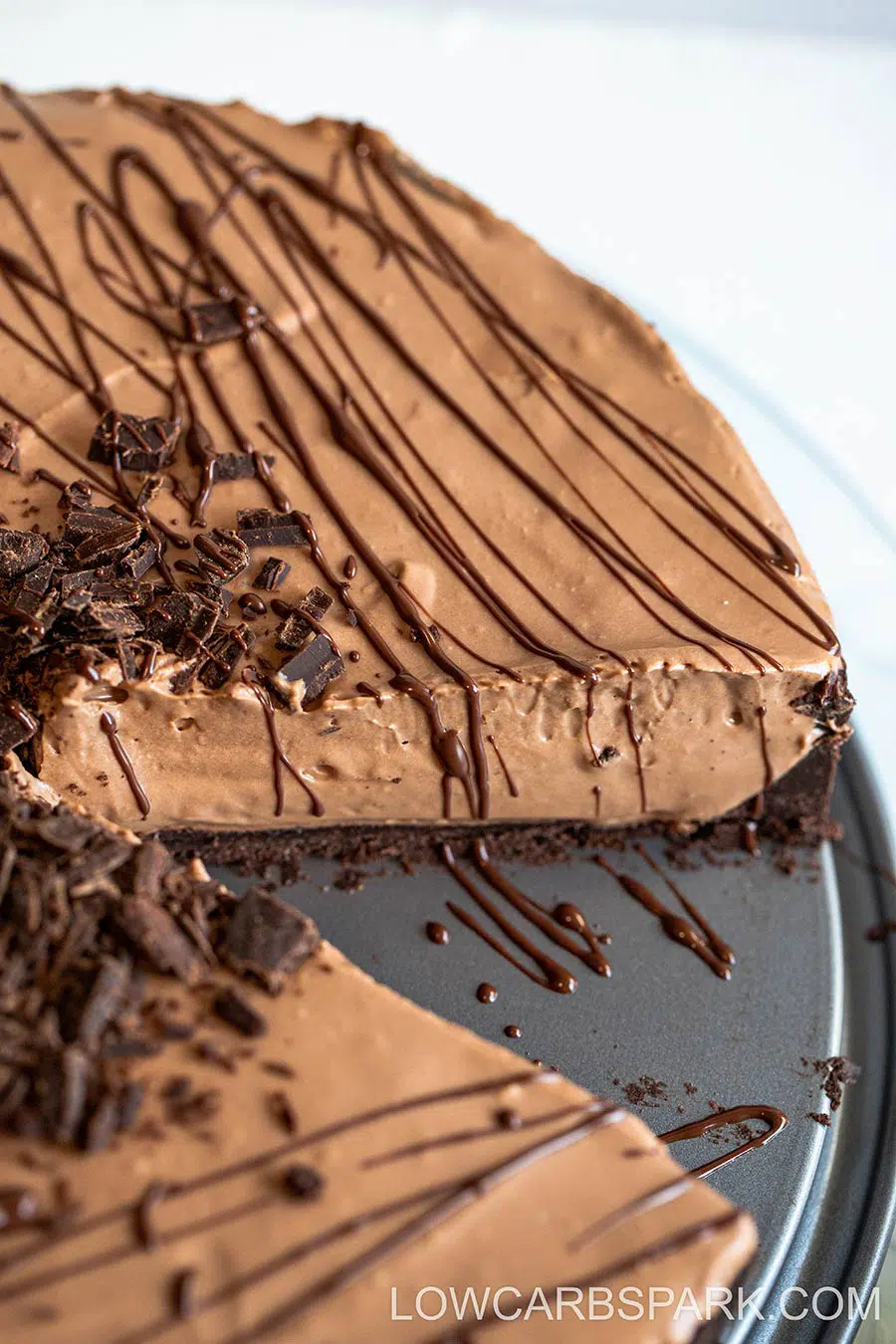 No-Bake Keto Chocolate Cheesecake 2 creamy keto low carb chocolate no bake cheesecake