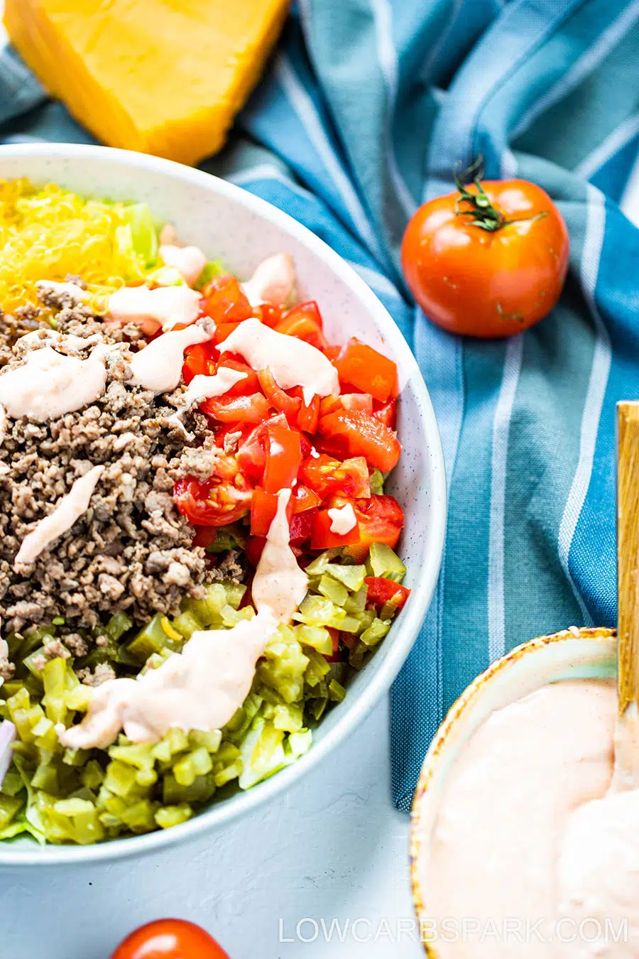 Big Mac Salad 2 easy big mac salad recipe with dressing