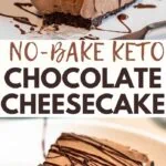 easy creamy no bake chocolate cheesecake