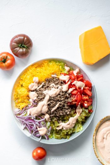 Big Mac Salad – Keto Cheeseburger Salad Recipe