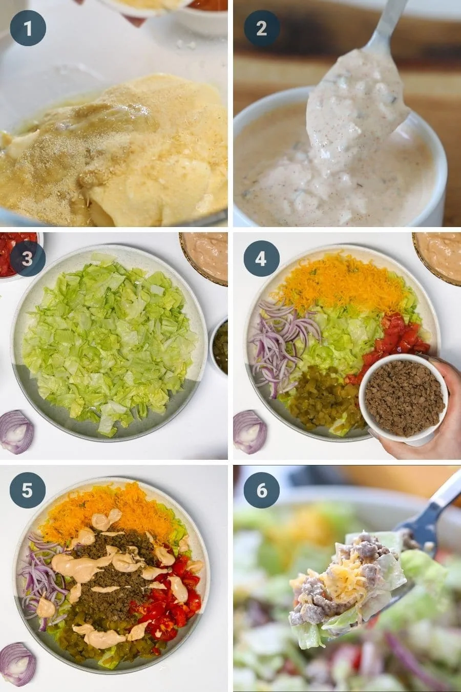 Big Mac Salad 5 how to make keto big mac salad