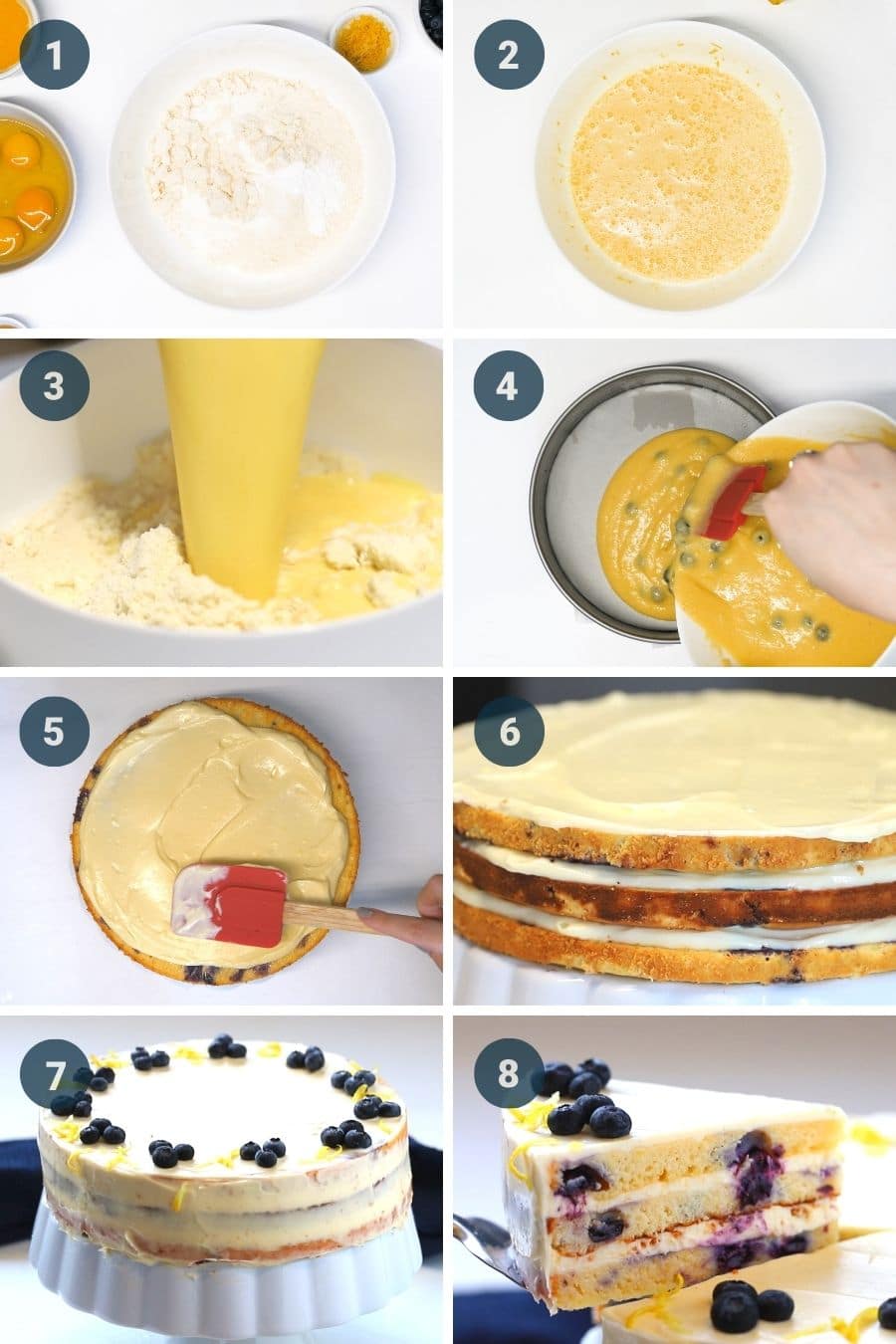 how to make keto blueberry lemon cake