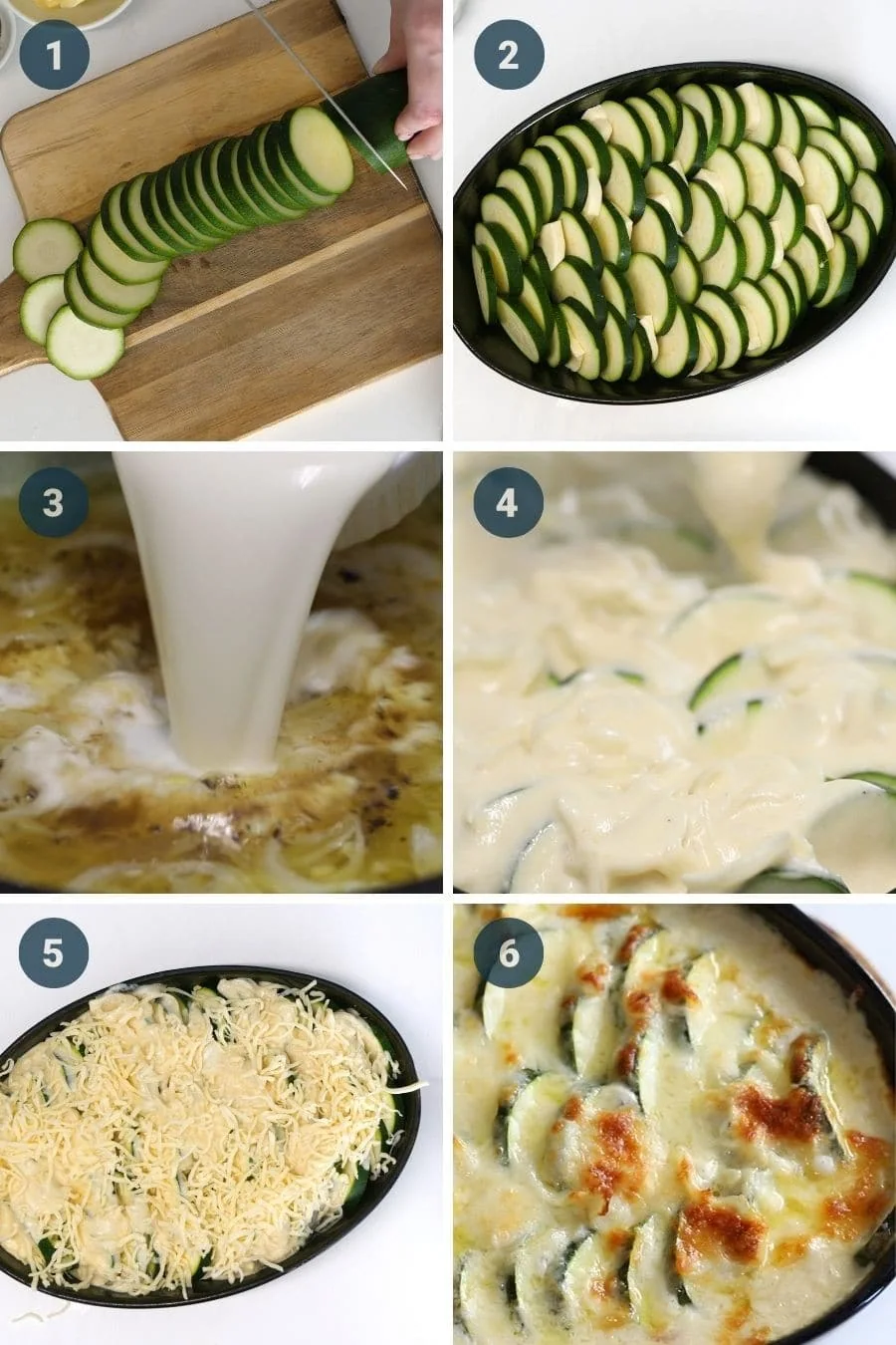 Best Zucchini Casserole - Super Creamy and Cheesy 3 how to make zucchini casserole step by step