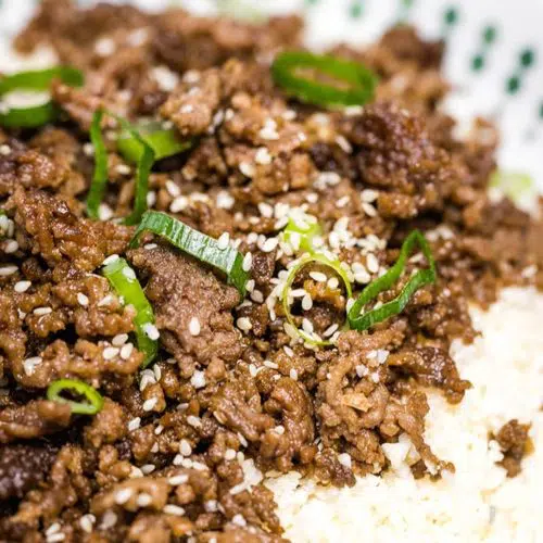 15 Minute Keto Korean Beef 6 korean beef bowl recipe