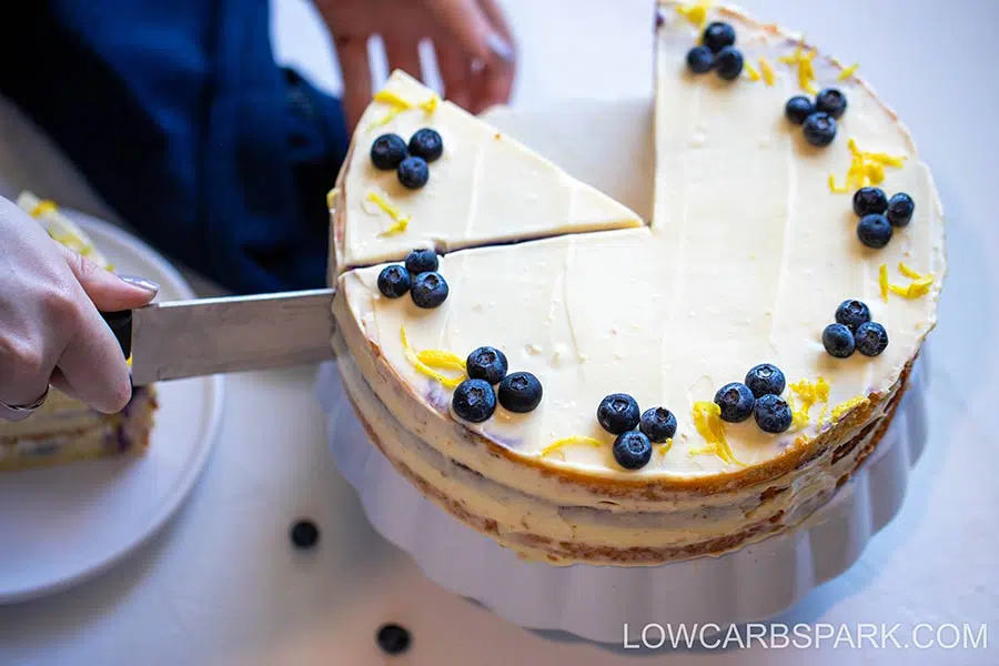 Keto Lemon Blueberry Cake - Low Carb Cake 10 low-carb-keto-cake-with-blueberries