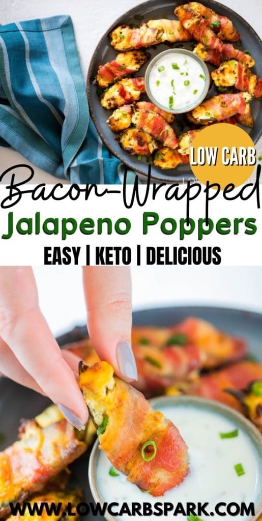 super easy jalapeno poppers with cream cheese and bacon