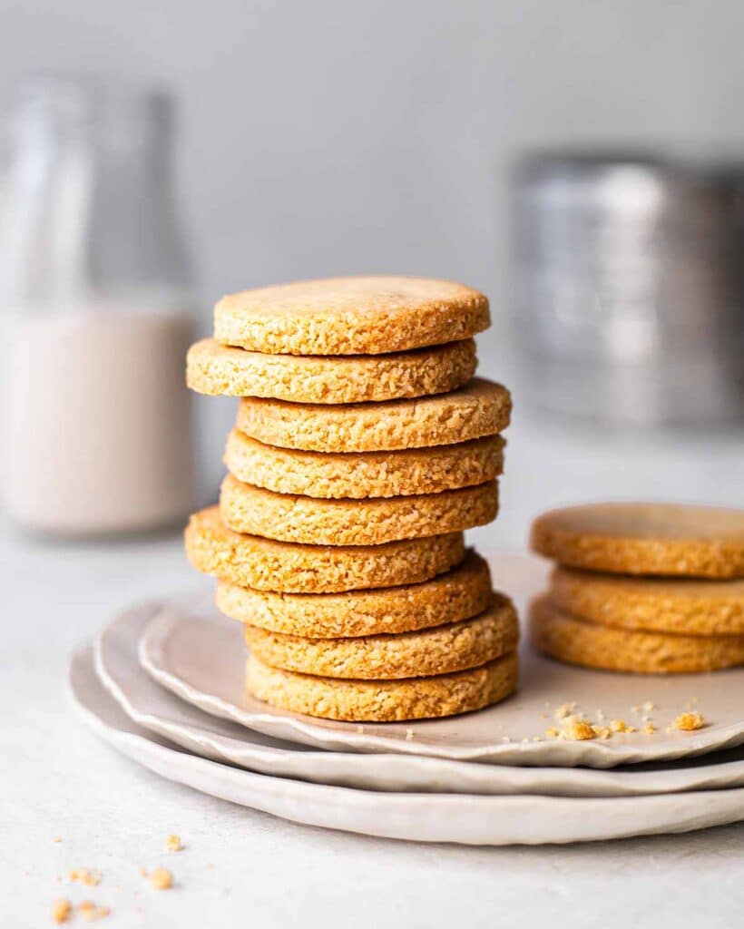 3 ingredient vegan almond flour shortbread cookies gluten free oil free 1 1 820x1024 1