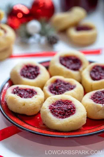 Keto Thumbprint Cookies – Low Carb Christmas Cookies