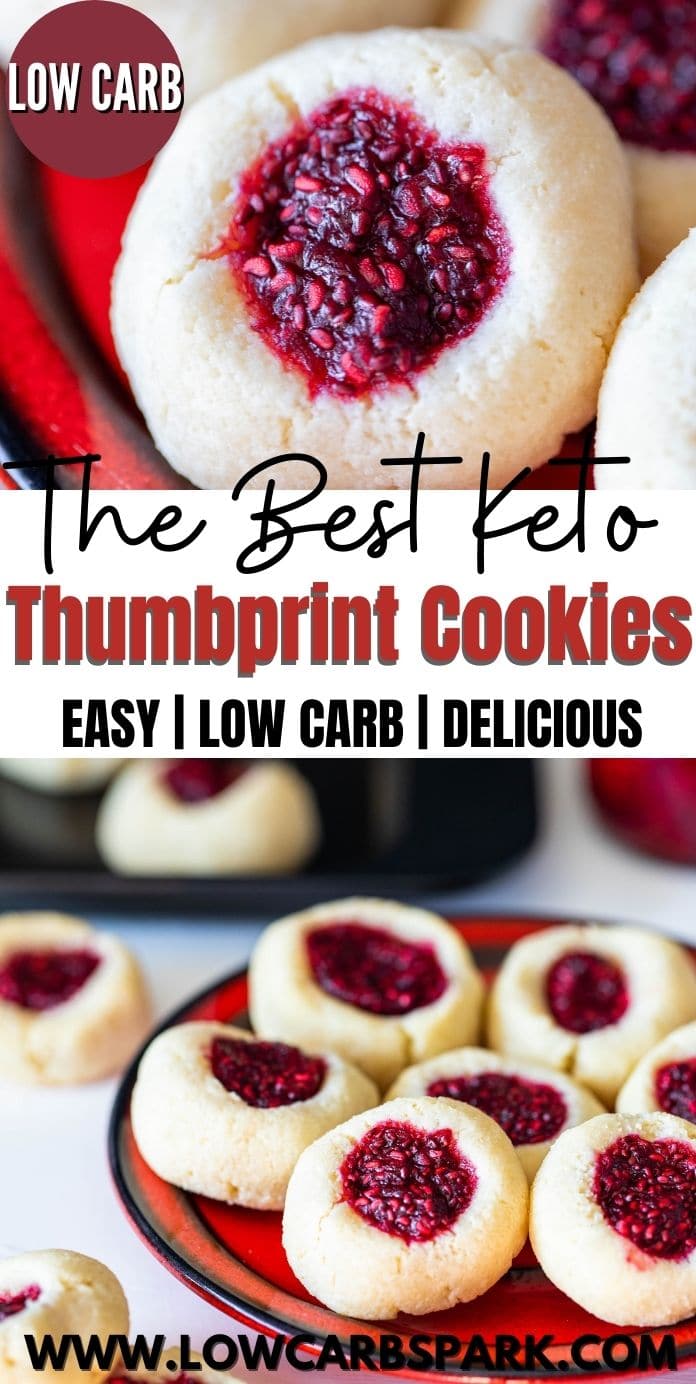 Keto Thumbprint Cookies - Low Carb Christmas Cookies