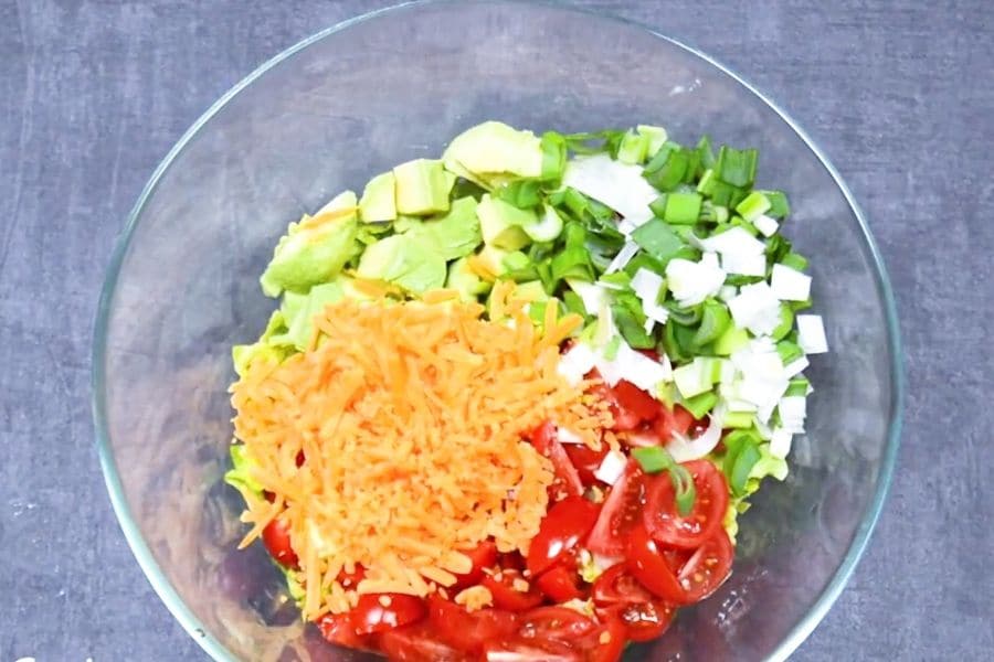 assemble taco salad recipe lowcarbspark