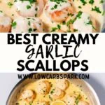 Creamy garlic scallops are ready in under 20 minutes and taste just as good as chef made. These pan-seared scallops are smothered in a rich cream sauce bursting with garlic flavors that melts in your mouth. With just a few ingredients, make a quick and easy scallop recipe that's sure to impress everyone. 