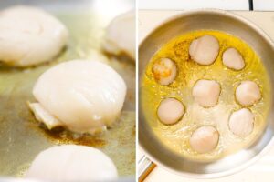 how to make Seared Scallops With Garlic Lemon Butter