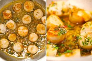 Seared Scallops With Garlic Lemon Butter Sauce 17 how to make Seared Scallops With Garlic Lemon Butter6
