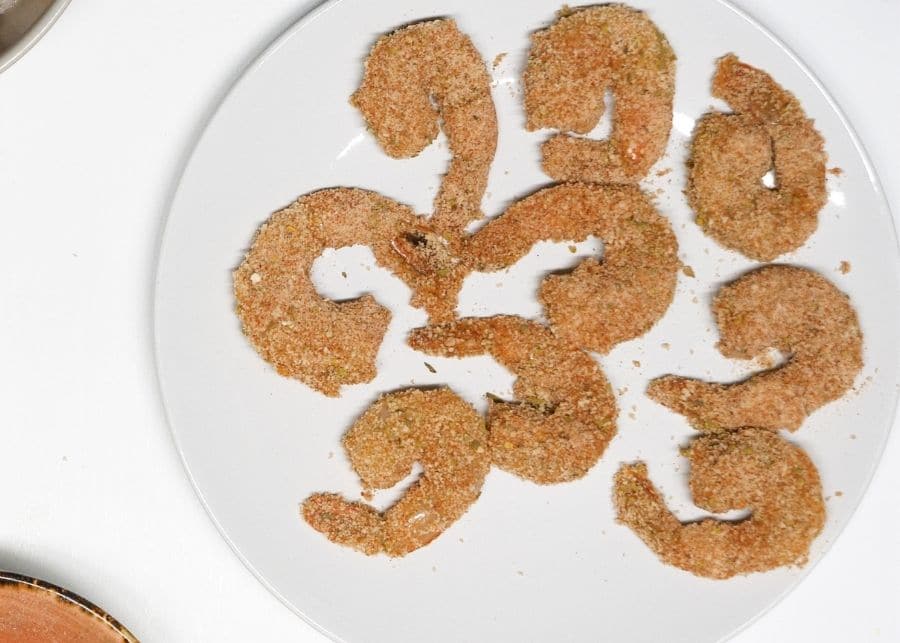 how to make keto fried shrimps coating recipe