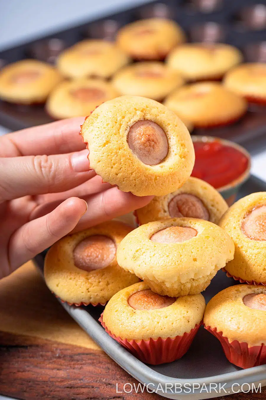 Mini Keto Corn Dog Muffins 4 how to make keto mini corndog muffins