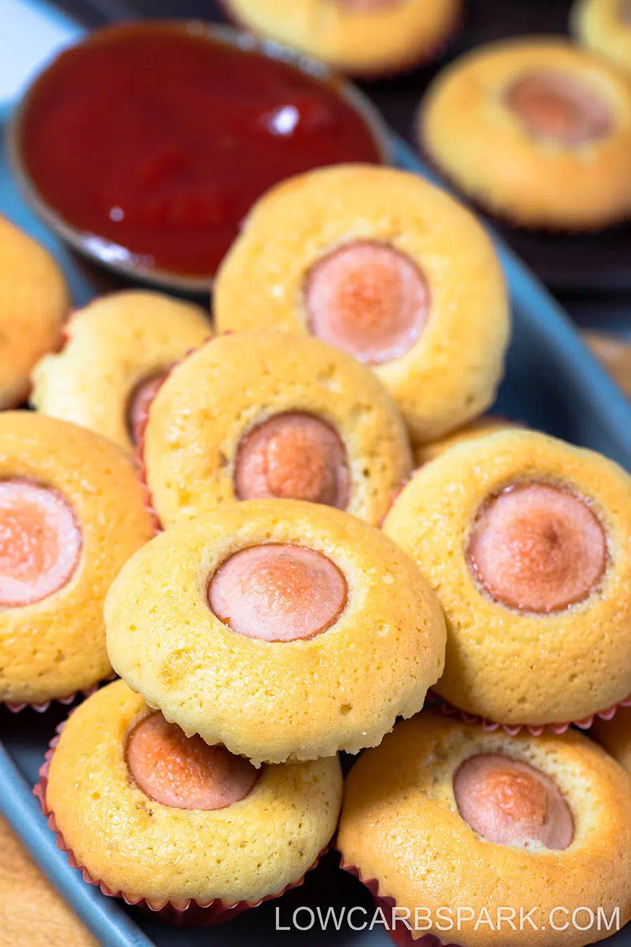 Mini Keto Corn Dog Muffins 11 low carb corn dog muffins recipe