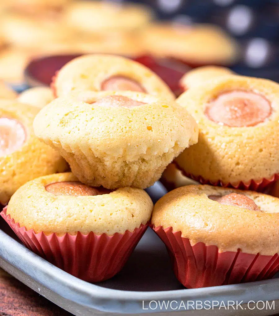 Mini Keto Corn Dog Muffins 10 no corn keto corn dog muffins