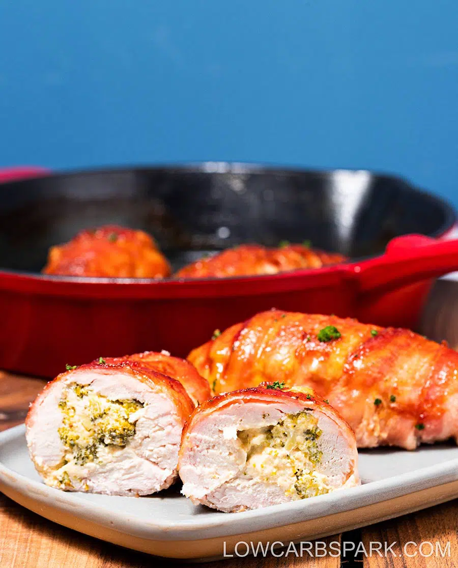 oven baked stuffed bacon wrapped chicken breast recipe