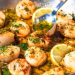 pan seared garlic butter scallops