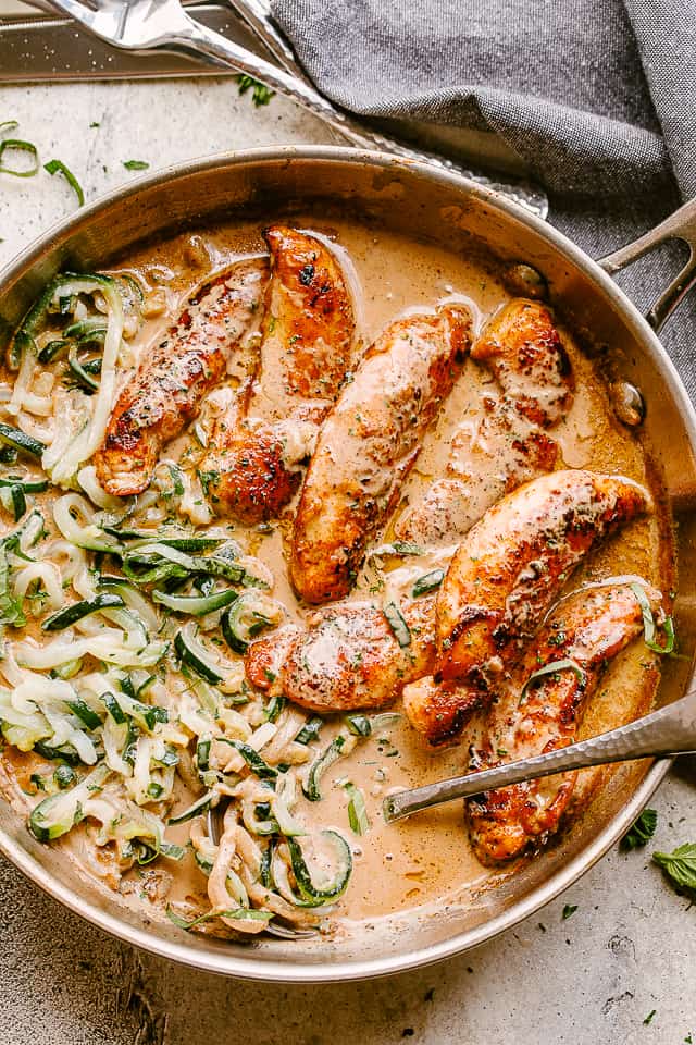 Chicken Lazone with Zucchini Noodles 5