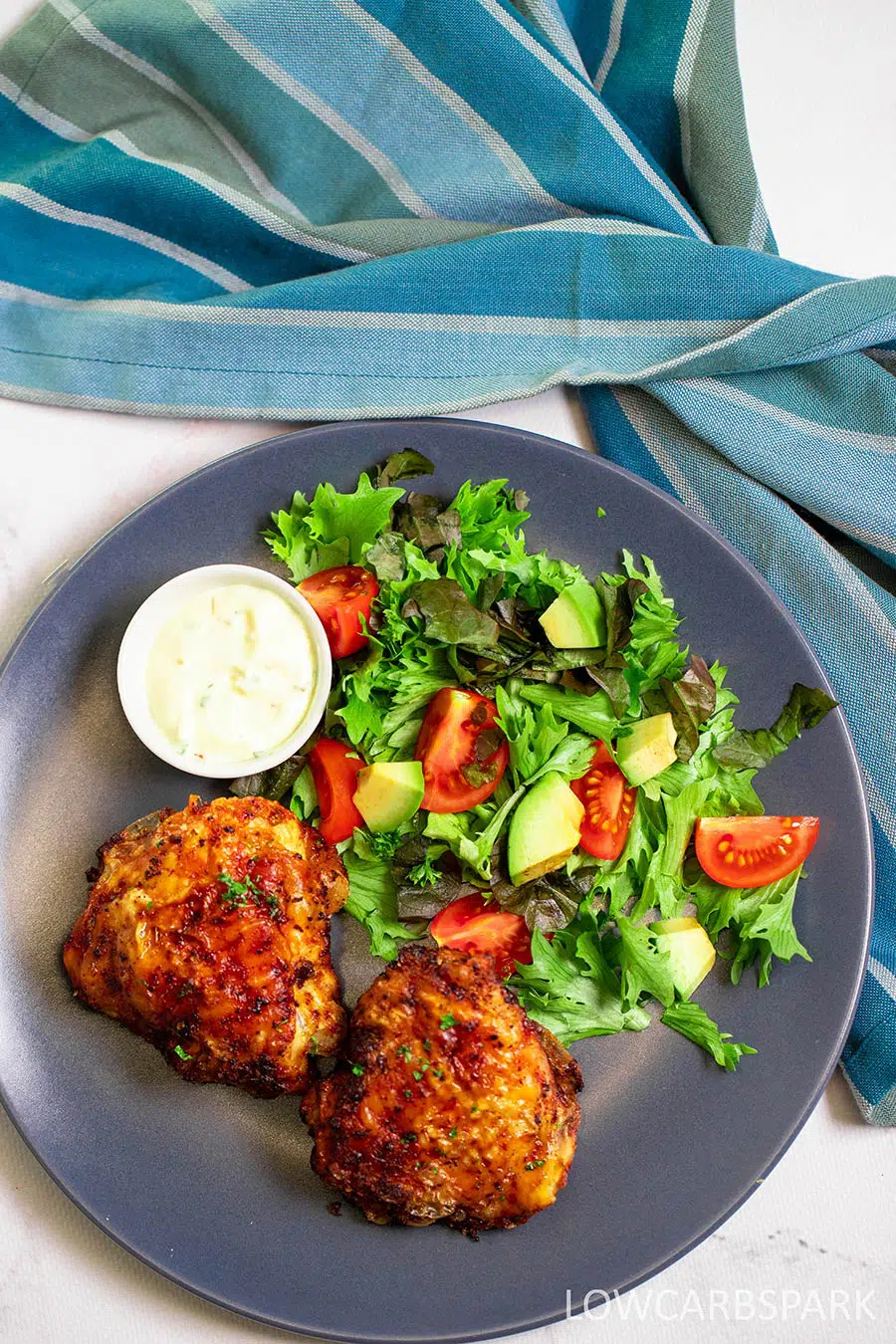 Crispy Air Fryer Chicken Thighs 8 cook chicken in the air fryer