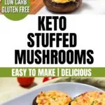 easy low carb KETO STUFFED MUSHROOMS