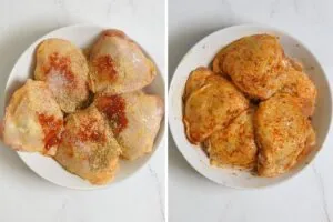 Crispy Air Fryer Chicken Thighs 11 how to make Air Fryer Chicken Thighs